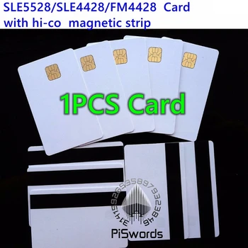 1PCS SLE5528 SLE4428 su hi-co hico magnetinės juostelės suderinama fm4428 ISO 7816 smartcard saugus tuščią smart IC kortelės