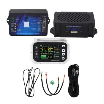 Skaitmeninis Ekranas, Smart Battery Monitor Aukštos ir Žemos Įtampos Bateriją Programuojami Įspėjimo 100A Realiu Laiku Stebėti Elektros Testeris