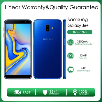 Originalus, Atrakinta Samsung Galaxy J6+ J610F 4G 3GB RAM 32 GB ROM 13MP 6.0