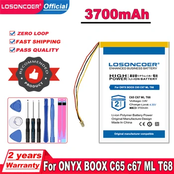 LOSONCOER 3700mAh Baterija ONIKSO BOOX C65 c67 ML T68 306483 Baterijos