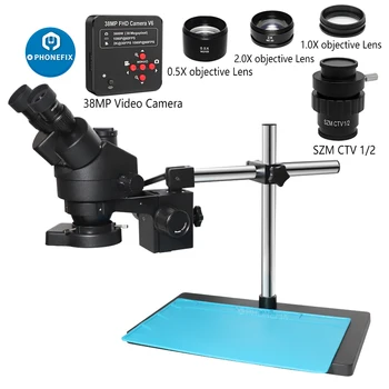 3.5 X-90X Trinokulinis Stereo, Zoom Mikroskopu VGA 38MP HD Skaitmeninė USB Kamera, C-Mount 0,5 X 2.0 X Pagalbiniai Tikslas Objektyvas Darbo Kilimėlis