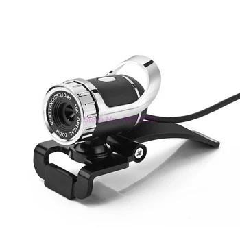 200pcs webcam USB High Definition Kamera, Web Cam 360 Laipsnių MIC Clip-on Kompiuteris